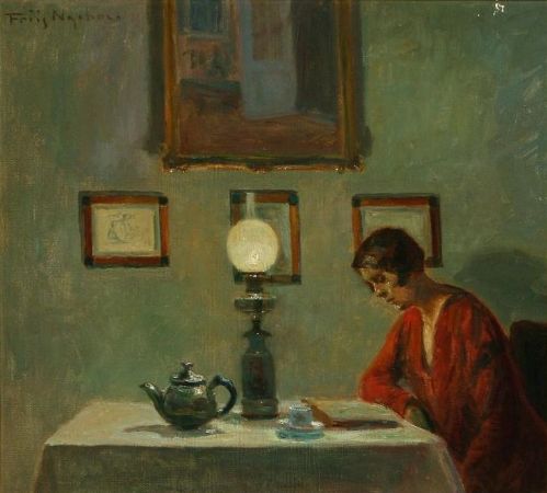 Poul Friis Nybo, Reading Woman, 1929