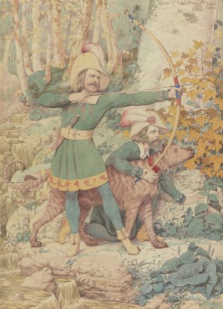 Richard Dadd, Sketch of Robin Hood,