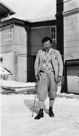 Erich Fromm Davos'ta tedavisi sırasında, 1938